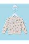 Infant Boys Beige Printed Sweatshirt - 8