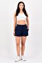 Women Sportswear Fit Training Shorts, Navy - 3