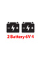 RECHARGEABLE CAR 2 Battery 6 V -2 Motor with RC-Black - 3