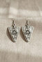 Scale Symbol Detailed Authentic Earrings Silver Color - 2
