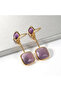 Long Earrings with Amethyst - 3