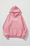 Unisex Soft Textured Karma Heart Printed Design Oversized 3 Thread Hoodie Sweatshirt