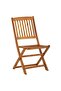 5 Piece Folding Garden Dining Set Solid Acacia Wood - 8