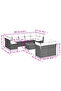 Garden Sofa Set | Black | PE rattan | Large | Removable Covers - 3