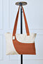 Canvas Double Color Unisex Tote Bag Shoulder Bag Beach Bag