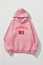 Unisex Soft Textured Los Angeles 91 Printed Design Oversized 3 Thread Hoodie Sweatshirt