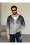 Color Gradient Knitwear Cardigan Gray