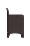 Garden Chair 4 pcs Brown 53 x 49 x 85 cm Polypropylene - 4