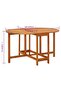 Garden Table 130x90x72 cm Solid Acacia Wood - 8