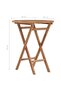 Folding Garden Table 60x60x75 cm Solid Teak Wood - 3