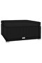 7 Piece Garden Lounge Set with Cushions Poly Rattan Black - 6