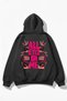 Unisex Soft Textured All Eyez Me Printed Design Oversized 3 Thread Hoodie Sweatshirt