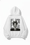 Unisex Soft Textured Frida Kahlo Viva La Vida Printed Design Oversized 3 Thread Hoodie Sweatshirt - 2