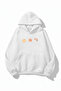 Unisex Soft Textured Pumpkin Spice & Cozy Vibes Printed Design Oversized 3 Thread Hoodie Sweatshirt