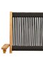 Folding Garden Chairs 6 pcs Black Solid Wood Acacia - 8