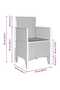 Garden Chair 4 pcs Anthracite 53 x 49 x 85 cm Polypropylene - 3