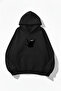 Unisex Soft Textured Pew Pew Cat Printed Design Oversized 3 Thread Hoodie Sweatshirt