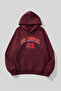 Unisex Soft Textured Los Angeles 91 Printed Design Oversized 3 Thread Hoodie Sweatshirt