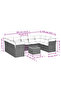 Garden Sofa Set | Black | PE rattan | Large | Removable Covers - 3