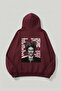 Unisex Soft Textured Frida Kahlo Viva La Vida Printed Design Oversized 3 Thread Hoodie Sweatshirt