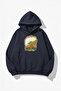 Unisex Soft Textured Italy Ligurya Printed Design Oversized 3 Thread Hoodie Sweatshirt