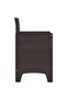 Garden Chair 2 pcs Brown Polypropylene - 4