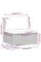 5 Piece Garden Lounge Set with Cushions Poly Rattan Grey - 6