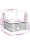 9 Piece Garden Sofa Set with Cushions Grey Poly Rattan - 6