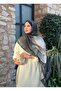 Patterned Muslin Women's Shawl - 2
