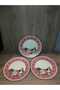 Service Plate 26 cm 3 Pieces Matte Patterned New Year / New Year's Eve / New Year - 4