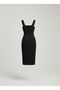 Square Neck Midi Dress - 4