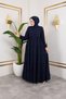 Medina Silk 5 Layer Gathered Ferace - 7