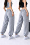 2-Piece High Waist Winter Fleece-Lined Unisex Full-Fit Elastic Leggings Sweatpants - 2