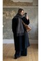 Women's Black Soft Textured Scarf Shawl Shl1000