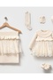 Diana Princess Knit Organic 6-Piece Hospital Discharge Set 100% Cotton Newborn Baby Girl - 6