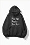 Unisex Soft Textured Real Eyes Realize Real Lies Printed Design Oversized 3 Thread Hoodie Sweatshirt