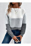 Colorful Boat Neck Knitwear Sweater - 4
