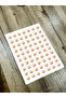 4 cm Round Sticker with the Text'Use on Beautiful Days' 70 Pieces Cream Background Floral Pattern Design - 5