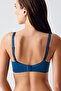 Women's D Cup Underwire Shaping / Sculpting Lace Unpadded Bra |   Petrol 8112 - 4