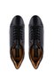 Men's Genuine Leather Black Sneakers & Sports Shoes - 5
