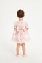 Girl's Evening Dress Ball Gown & Special Occasion 6-24 Months Polka Dot Ruched Balloon Sleeve Gift with Headband - 2