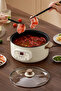 Multi-function Electric Cooker Digital Display Control Rice Noodles Eggs Cooking Hot Pot - 2.6L - 4