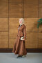 Women's Blouse Hooked Nubuck Set Brown - 5