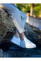 Kb-112 Kuback White Knitwear Lace-Up Casual Men's Shoes - 8