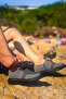 Kb-042 kuback lace-up grey black sole men's daily shoes - 4