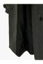 Double-Breasted Lapel Long Sleeve Pocket Belted Long Cashmere Coat - 5