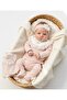 Floral Collar Embroidered Baby Girl 5-Piece Set Newborn 5-Piece Hospital Release Bodysuit Set - 3