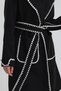 Relaxed Fit Coat with Cowboy-Stitched Belt Detail # Kb0010 - 5