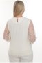 Stylish Sleeve Flok Detail Blouse ETS636 - 5