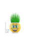 Grass Man Flower Pot with Emoji Figure 1 Piece - 3